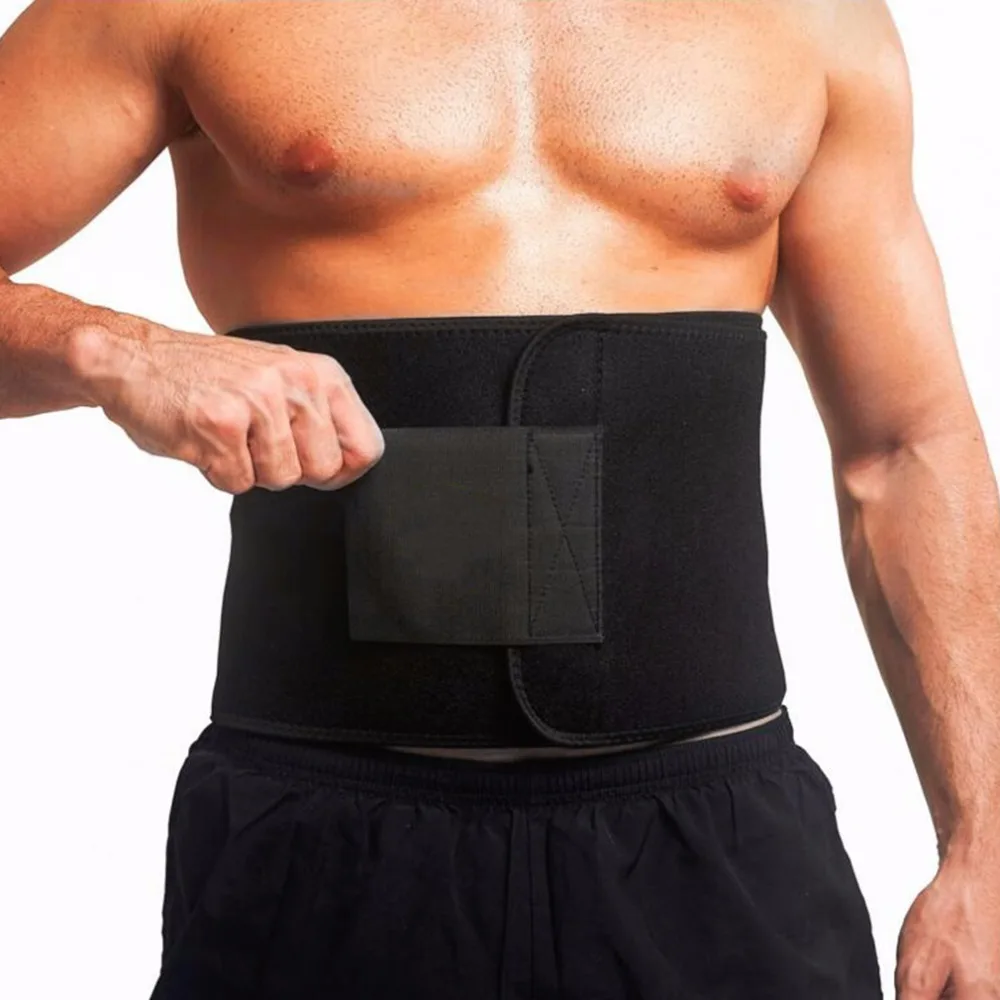 Mens Zipper Neoprene Shaper Waist Trainer Slimming Vest Weight Loss Sauna Corset Compression Sweat Shapewear Anti Cellulite - Цвет: Waist Trimmer 1pc