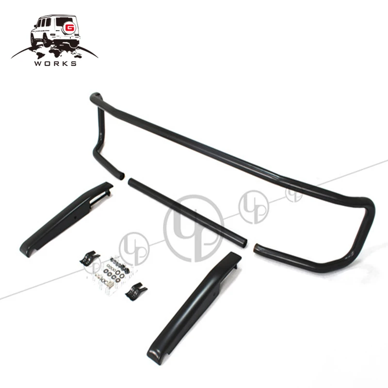 G класс W463 черная и щетка хромированная барная стойка bull для W463 G63 G65 Решетка переднего бампера Передняя защитная защита 1990-2018y