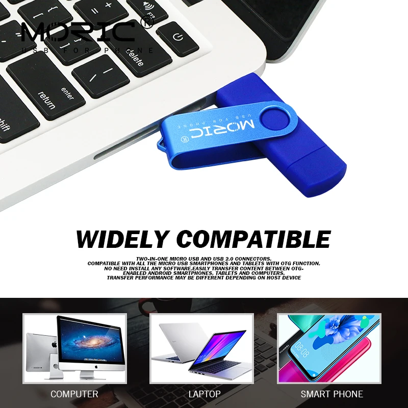 USB флеш накопитель OTG micro usb 2 0 8 ГБ 16 32 64 128 флешка металлический u диск для