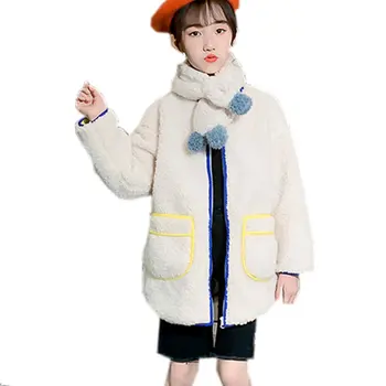 

Teenage Girls Warm Woolen Coat Kids Winter Clothes Thick Kids Jacket for Girls Coat Outerwear Children Clothing 8 10 12 13 Years