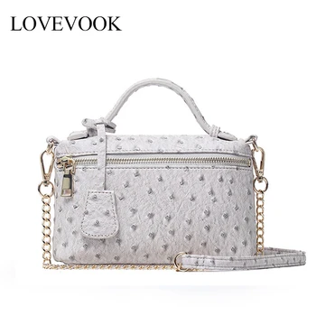 

Lovevook Women Bags Handbags Shoulder Bag For ladies 2020 Fashion High Quality Ostrich Pattern Crossbody Bags Messenger Bag