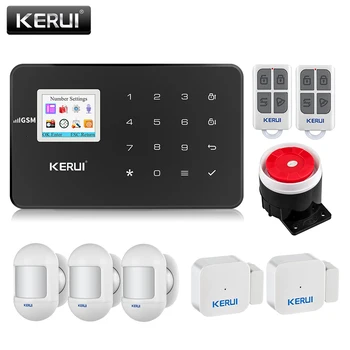 

KERUI G18 Alarm System Wireless GSM Home Security Surveillance IOS Android APP Remote Control SMS Call Push Host Alarm Systems