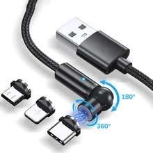 Sphärische Magnetische Drei-in-einer Daten Kabel 540 ° Rotation Für Apple Android TC Ladekabel Schnelle Ladung 3 In 1 Ladekabel