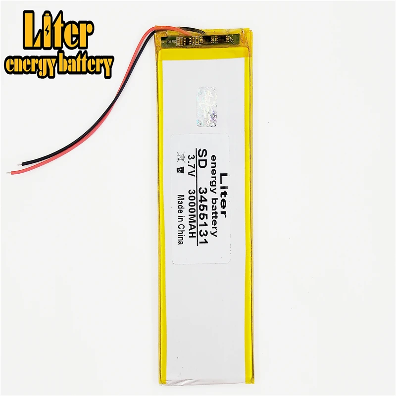 

3.7v built-in lithium Tablet polymer battery 3455131 3000mAh battery mobile phone battery 7D