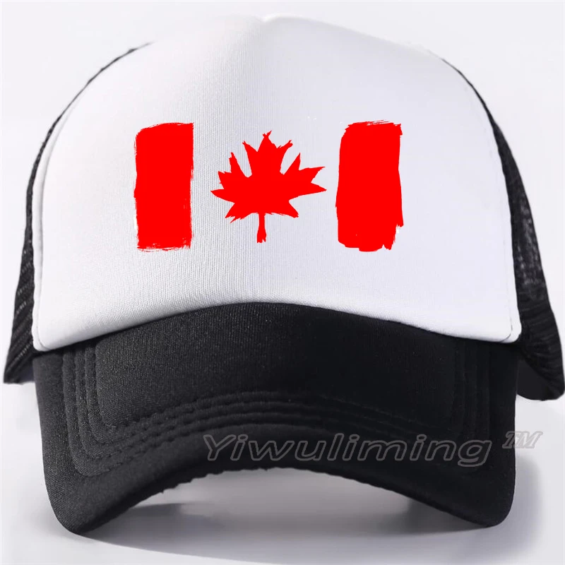 Новый бренд Канада Флаг Бейсболки женские мужские Snapback сетчатая шапка