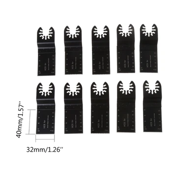 

10Pcs/Set Oscillating Multitool Saw Blades Set For Woodworking Cutter Power Cutting Multimaster Tools