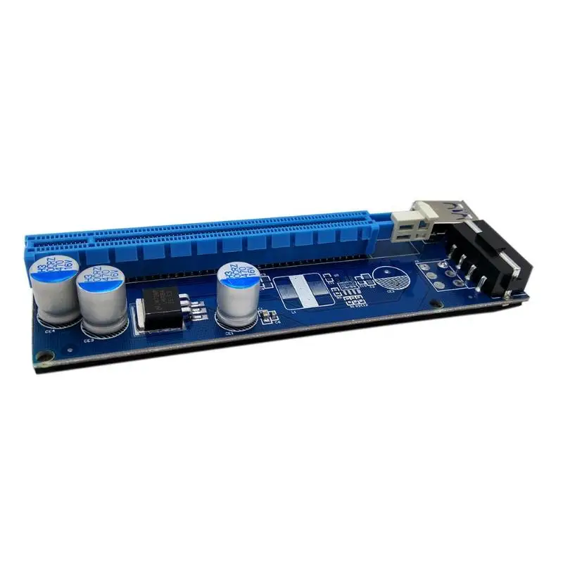 PCI-E 1x до 16x Майнинг машина удлинитель Riser адаптер с 15Pin-4Pin кабель
