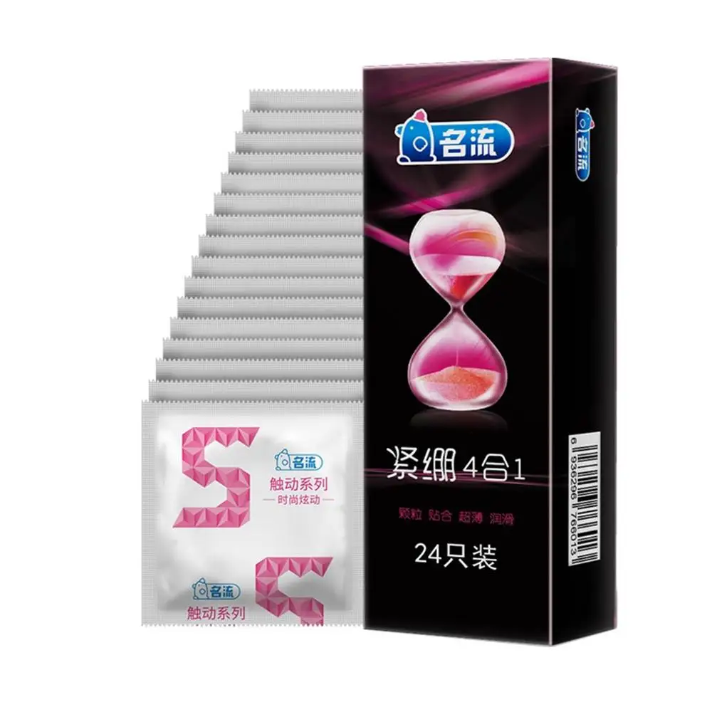 96 шт. (4 коробки) смешанные типы ультратонкие презервативы Mingliu плотные ледяная и