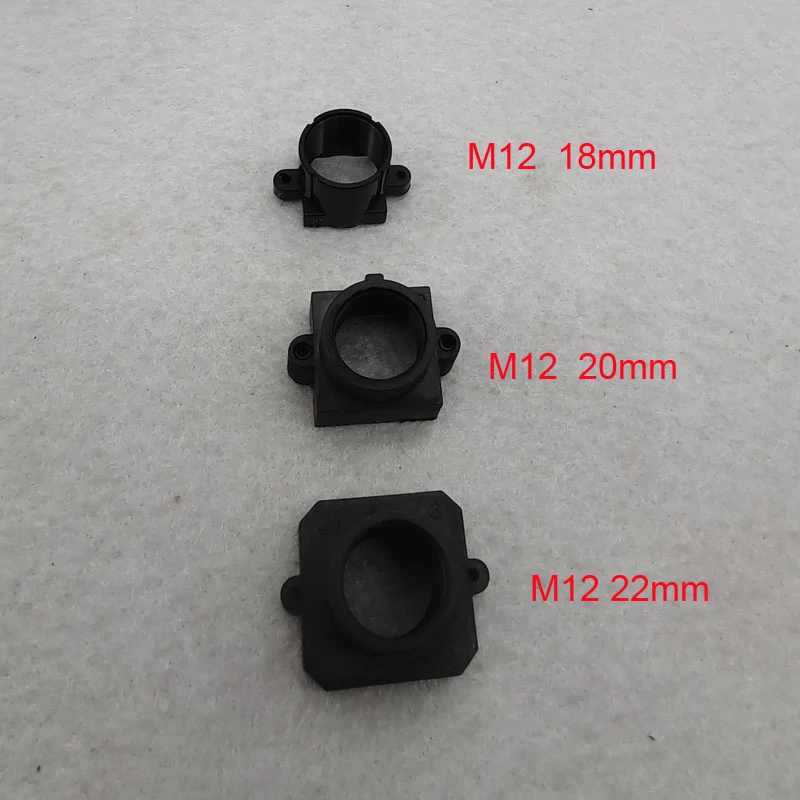 10-Pack C-Mount Dust Cover Caps For CCTV Camera Lens - Plastic, Black, Anti-Scratch