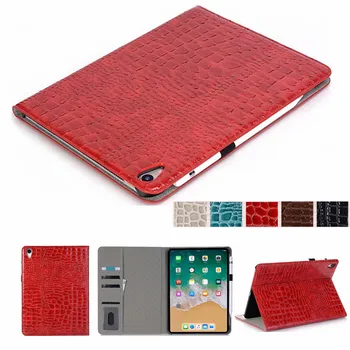 

For New iPad Pro 11 inch Case Auto Wake For iPad Pro 11 2018 Case With Pencil Holder Smart PU Leather Stand Hard Back Cover