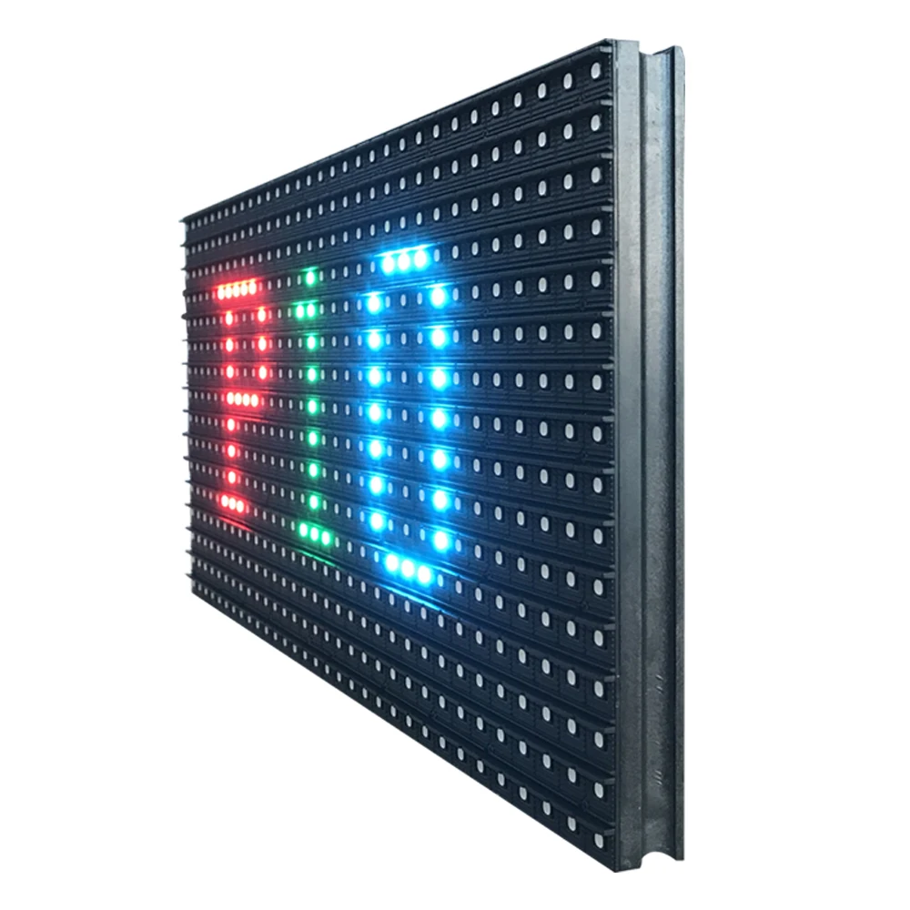 P10 outdoor rgb 3535 SMDSMD(3in1) full color LED screen unit module 32*16pixels 320mm*160mm (1/4 scran)