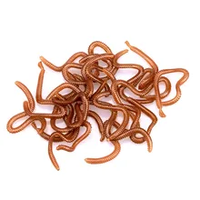 Soft Simulation Earthworm Red Fishing Line Bait Red Earthworm Bait Fishing Tackle Fishy Sandworm Bait 9 Cm Fishing Tackle