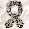 Luna&Dolphin Women Vintage Print Scarf 70x70cm Houndstooth Zebra Chiffon Silk Feeling Headbands Bandana Bag Neckerchief Hijab 6