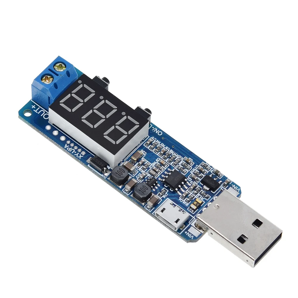 Цифровой Управление USB Напряжение регулирования модуль 5V до 3,3 V 9V 12V 24V Настольный Мощность модуль XY-UPA