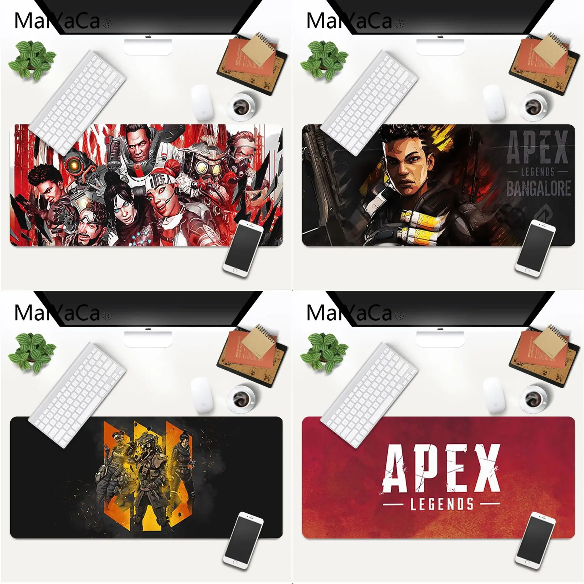 

MaiYaCa Hot Sales Apex legends Laptop Gaming Mice Mousepad Gaming Mouse Pad Large Deak Mat 700x300mm for overwatch/cs go