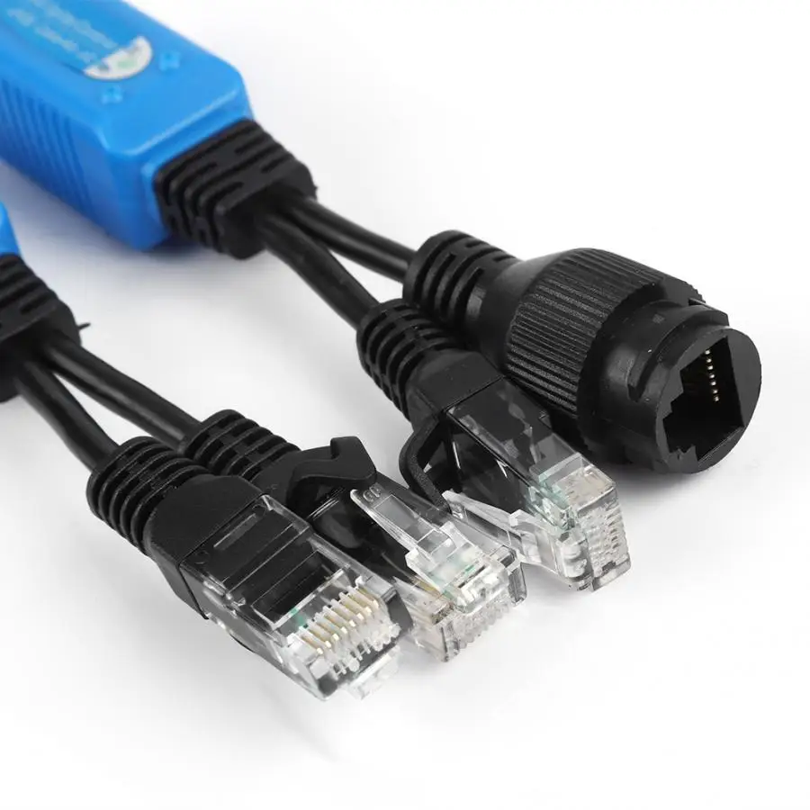 1 пара POE сетевой сплиттер сепаратор приемник для RJ45 сетевой кабель PoE сплиттер инжектор Горячий