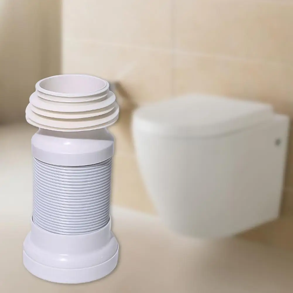 Corrosion Resistant PVC Fine Workmanship Installation Easily WC Pan Connector WC Soil Pipe Toilet Accessories