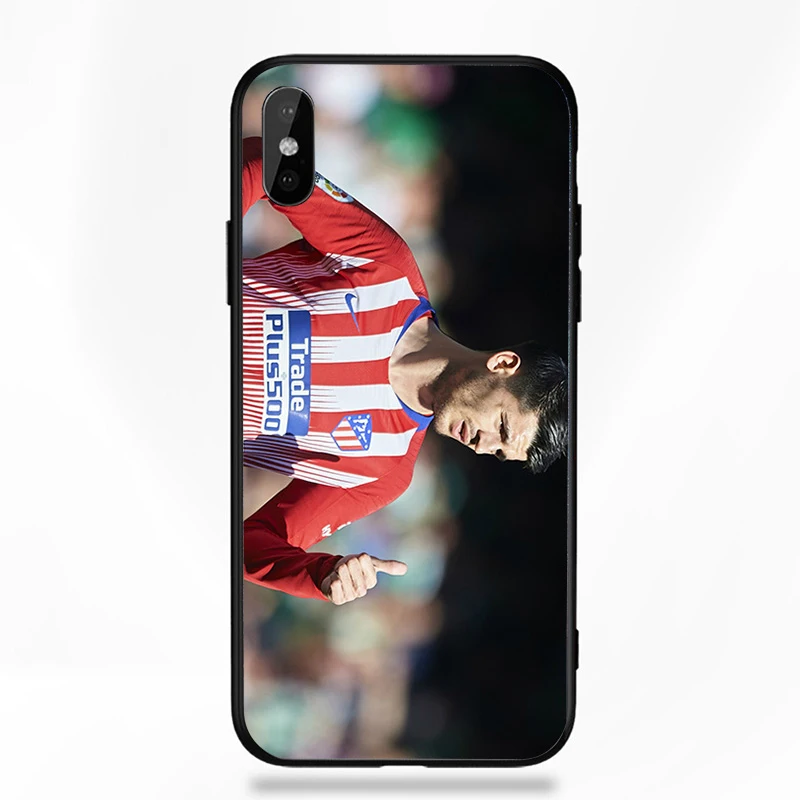 Чехол для телефона Morata для iphone чехол Атлетико Мадрид FC DIY черный мягкий ТПУ чехол для iphone 11Pro X XR XS MAX 7 8 7plus 6 6S 5S SE 5