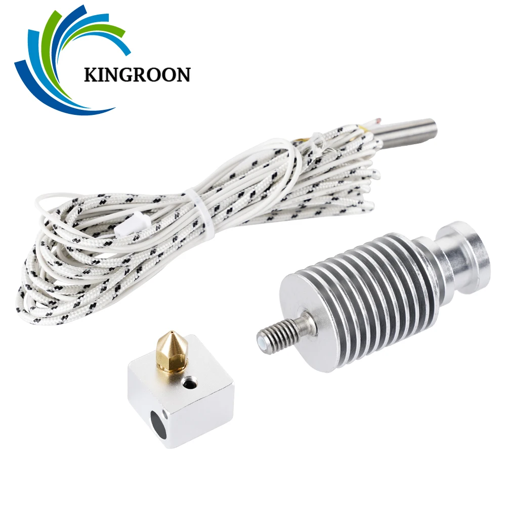 KINGROON KP3S E3D V5 V6 Heat Sink Heated Block Direct Bowden For Titan Extruder Hotend 3D Printer Part 1.75mm Filament | Компьютеры и