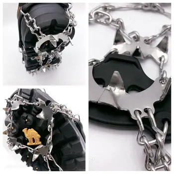 

Snow Non Slip Climbing Crampons Cleats Shoe Cover Ice Gripper For Spikes Hiking Winter Manganese Steel Outdoor Cleats Overshoes