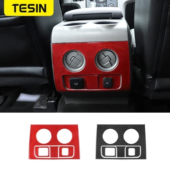 

TESIN Car Stickers Armrest Box Air Outlet Decoration Trim Carbon Fiber Sticker for Ford F150 Raptor 2009-2014 Accessories