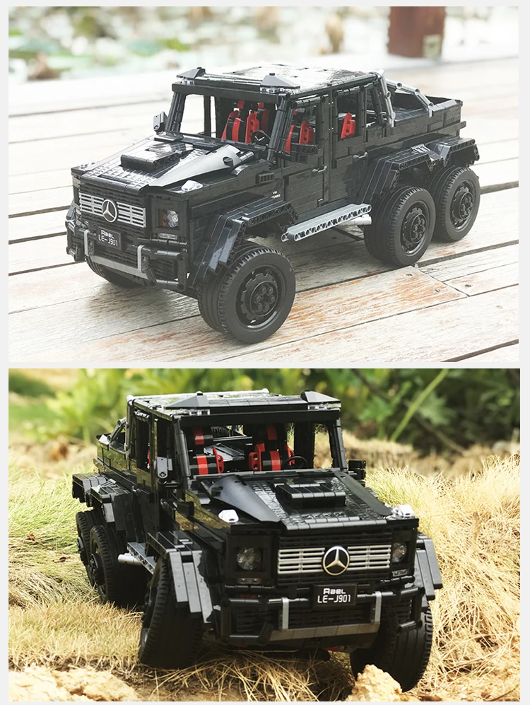 Строительный блок в сборе игрушка внедорожник Mercedes-Benz большой g6x6 модель автомобиля moc строительный блок G63 подарок для мальчика