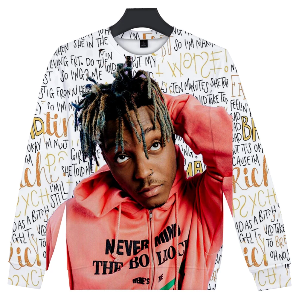 Длинная футболка Juice WRLD 3d принт модная удобная уличная футболка с круглым вырезом Женская/мужская длинная футболка