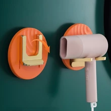 

Folding Hair Dryer Storage Rack Toilet Household Utility TPR Soft Rubber Protection Household Products