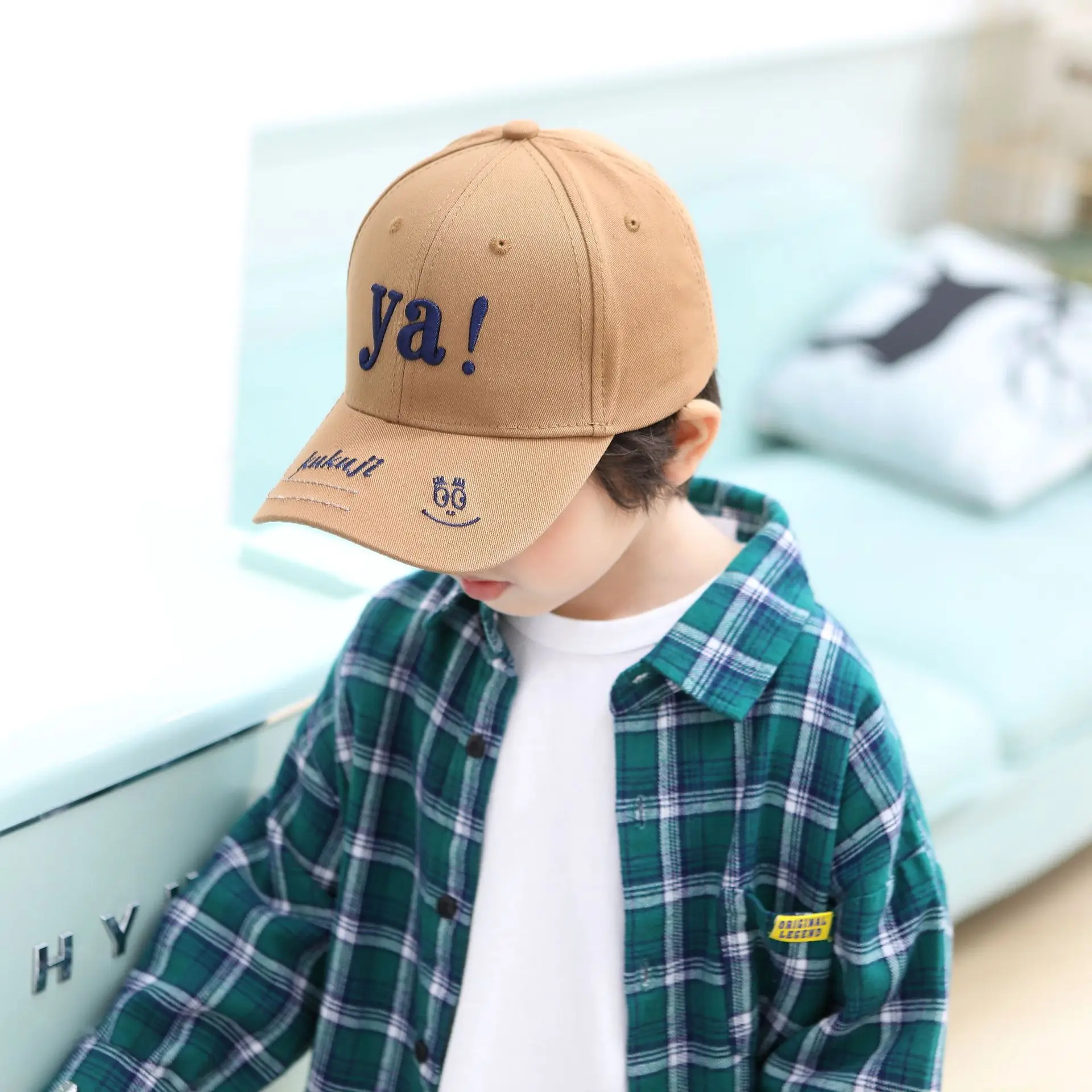 

Children's Hat Spring And Autumn New Style Baseball Cap Trend Hip Hop Embroidered Ya Men And Women Big Kid Cap Street Brim Hat