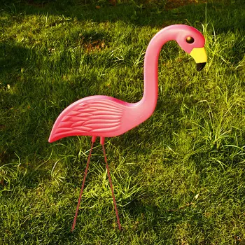 

Flamingo Ornament Plastic Yard Balcony Garden Ornaments Flamingo Lawn Decoration Beautiful Wedding Arts Flamingo Figurines