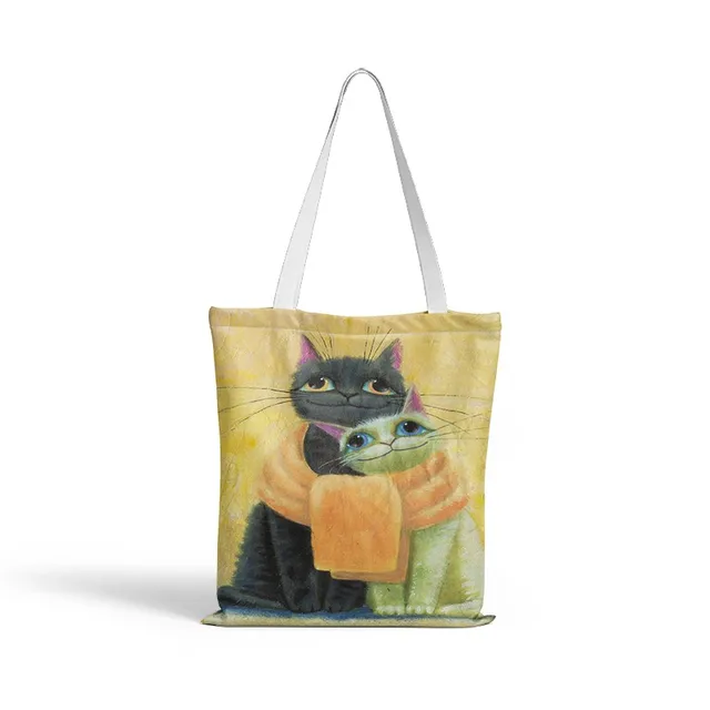 Little Prince Printed Shopping Bag For Unisex Fashion Casual Canvas Shoulder Bag Women Harajuku Simple Eco Reusable Handbags Style4