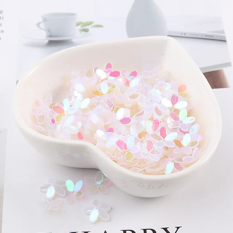 LC/5MMFlowerPVC beads/10grams Sequins PVC Flat for DIY Card Making Craft Color Collection