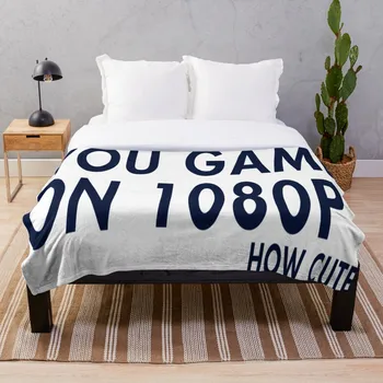 

You Game On 1080P How Cute Pc Gaming Throw Blanket Soft Sherpa Blanket Bed Sheet Single Knee Blanket Office Nap Blanket