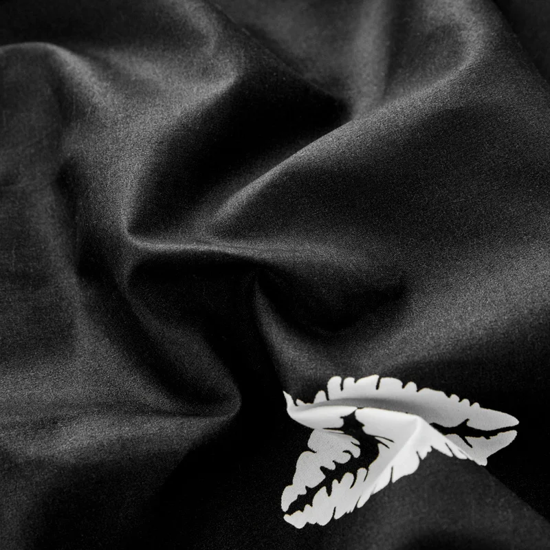 BEST. WENSD классический черный толстый Комплект постельного белья зима Корона любовь кровать одеяло пододеяльник простыня Pilow чехол