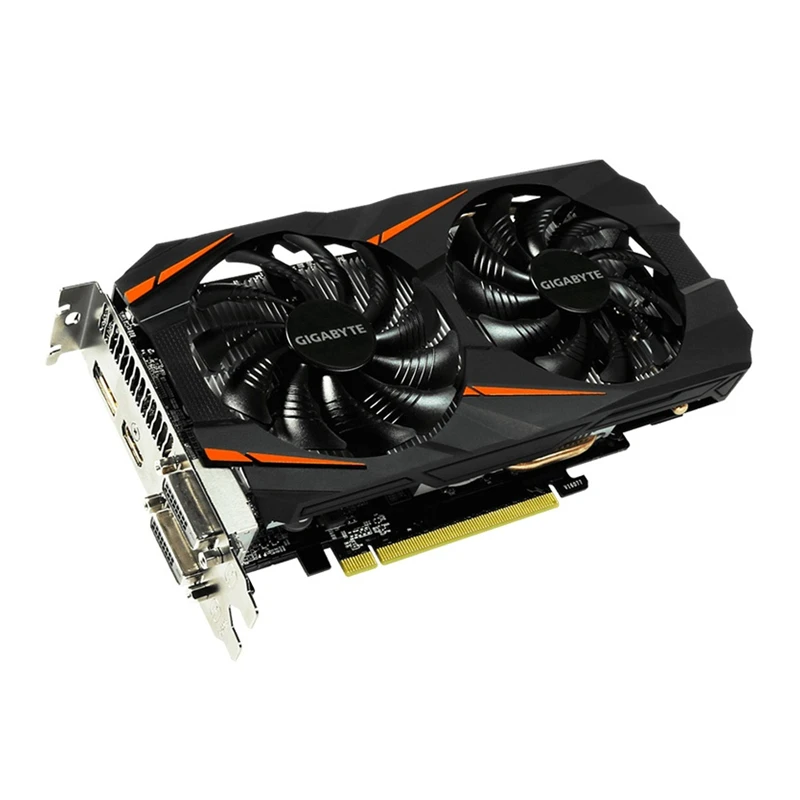 GIGABYTE GTX1060 6 Гб видеокарта GPU карта для nVIDIA Geforce оригинальная GTX1060 6 ГБ 192 бит видеокарты HDMI PCI-E X16 карты б/у