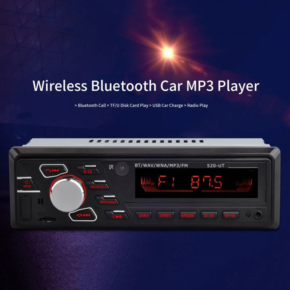 520UT Bluetooth стерео Авто Медиа MP3 плеер RC управление камера заднего вида дистанционное управление Автомобильная камера заднего вида