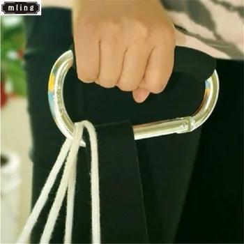 

mling 1pcs 135mm*9mm Sponge Multifunctional Large Hook Carabiner Shopping Hook Safety Balance Carabiner Clasp Camping Outdoor