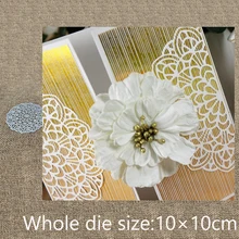 Дизайн ремесло металла высечки цветок кружева рамки украшения скрапбук альбом бумага карты ремесло тиснение высечки