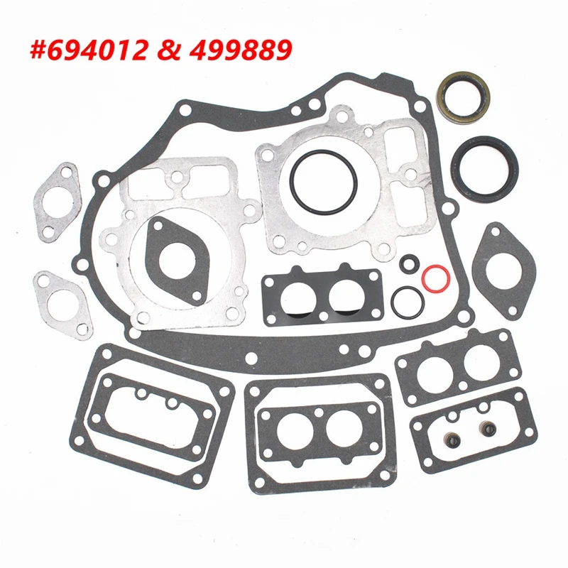 Engine Gasket Seal O ring Set For Briggs & Stratton 694012 Replaces 499889 44S977