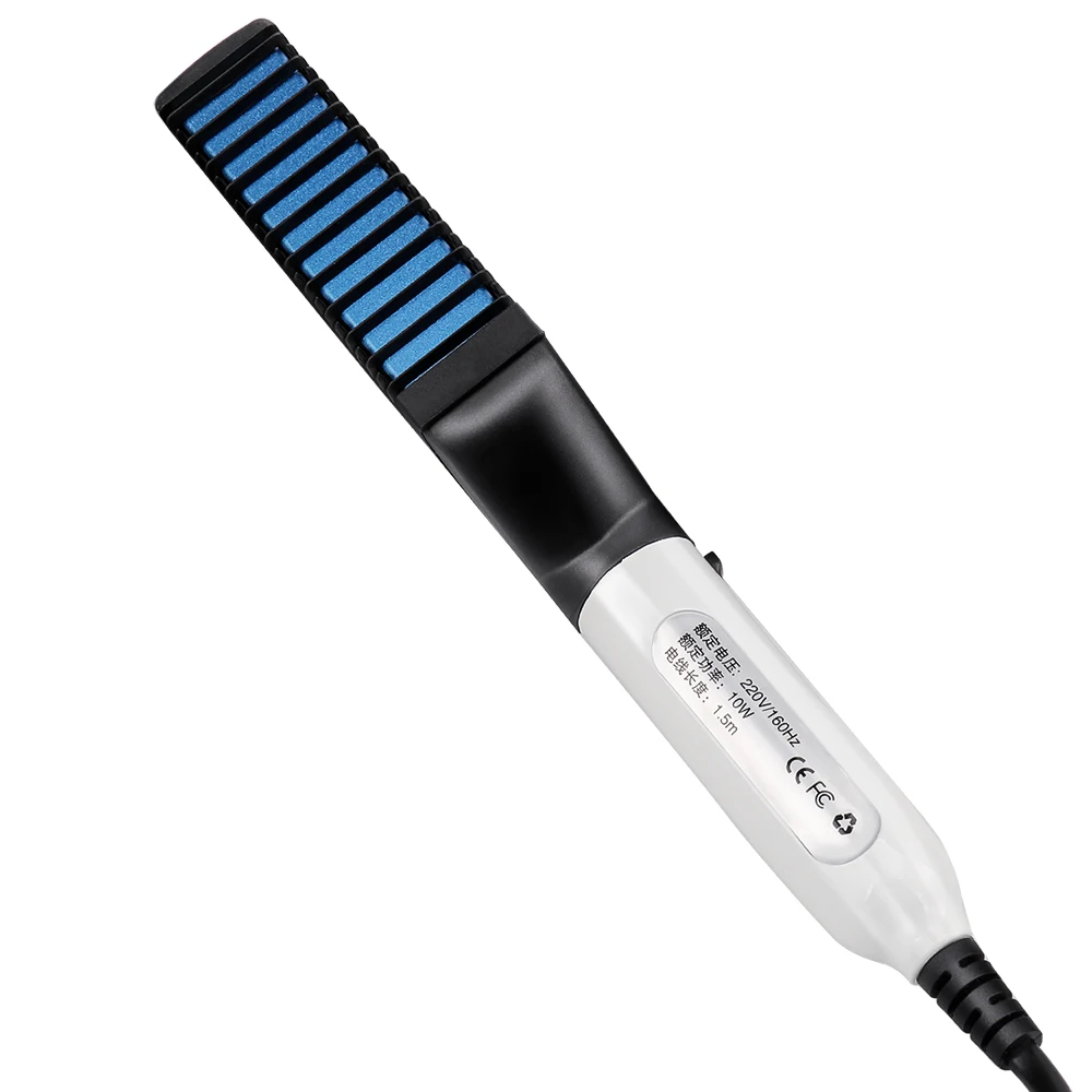 Multifunctional Beard Straightener Heated man's Hair Beard Flat Iron Quick Straightening Beard Brush Show Cap Tool Dropshipping