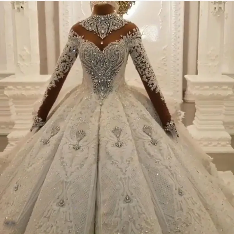 Дубай невеста свадебное платье с аппликацией бальное abendkleider vestido de noiva | Женская
