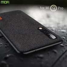 Для Xiaomi mi 9 Pro Global чехол MOFi mi 9 Pro задняя крышка coque capas ткань силиконовый Жесткий бизнес роскошный чехол