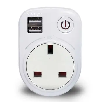 

UK Mains Wall Charger 3Pin Plug Adapter USB Ports For Mobile Phones Tablets USB Adapter AC Power Adapter Charger Adapters