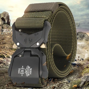 

High Quality Outdoor Tactical Belt Mountain Climbing Sports Belt Multifunctional Military Training Belt Nylon Tactical Trousers