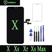 Para o iphone X 3D Toque Digitador Assembléia Sem Dead Pixel Display LCD Substituição Da Tela Para o iphone X TFT TIANMA OEM LCD com Presente(China)