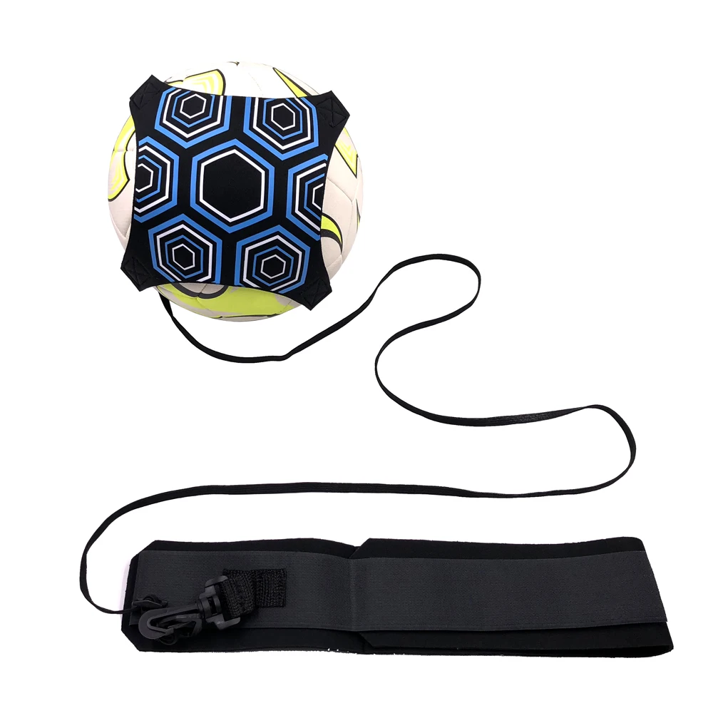 Kaufen Fußball Trainer Fußball Kick Werfen Solo Praxis Training Aid Control Fähigkeiten Einstellbar ausrüstung ball taschen geschenk accesorios