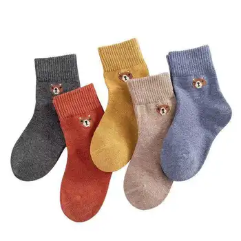 

5Pcs/lot Children Socks Autumn Winter Boy Students Girls Baby Baby Socks Tube Cotton Socks Kids Socks Cheap Stuff Infant Socks