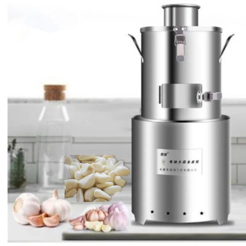 New type Stainless steel 31 kg/h whole garlic peeling machine / Dry