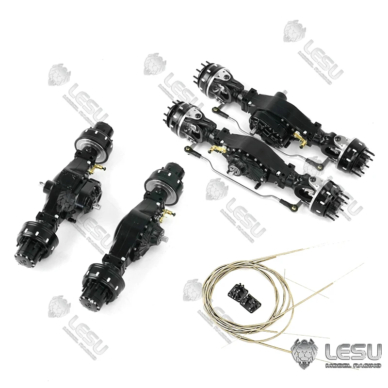 Lesu 8x8 Wheel Reduction Differential Axle For 1/14 Tamiya Rc Truck