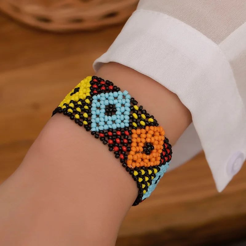 

Bohemian Vsco Strand Bracelets For Women Woven Bead Bracelet Charm Wrist Band Pulseira Armband Femme Boho Jewelry Accessories